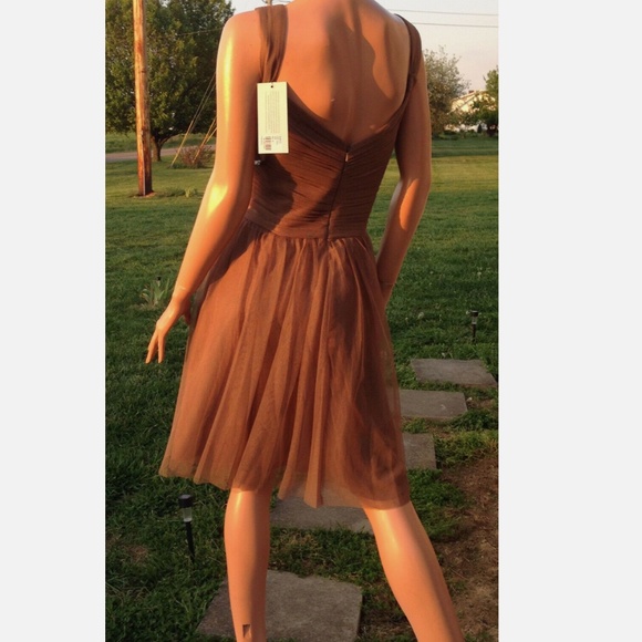 Designer Tulle Short Wedding Bridesmaid Party Prom Dress Balletcore LATTE~16 - Picture 6 of 9